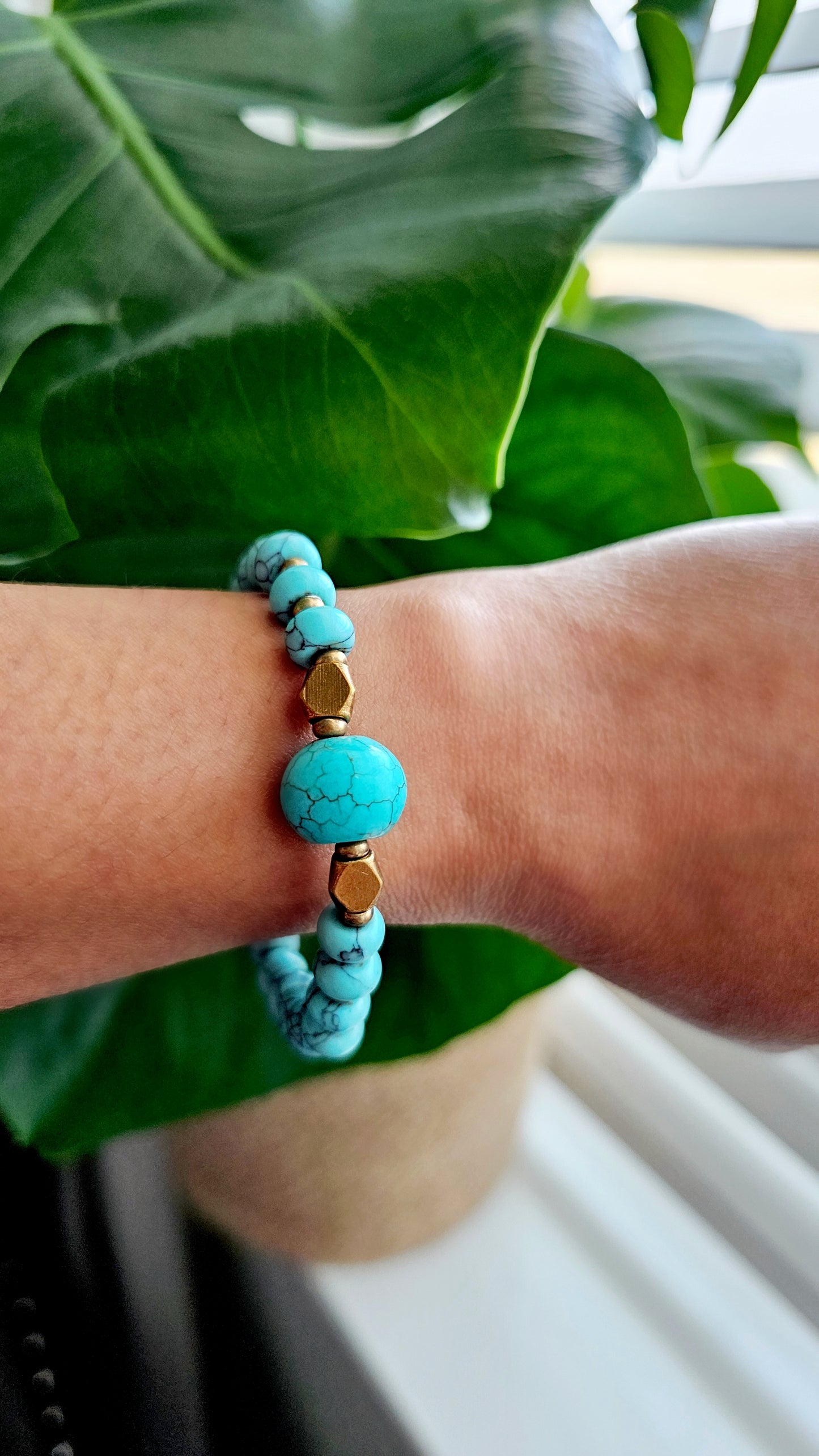 Blue Turquoise Luck & Healing Bracelet