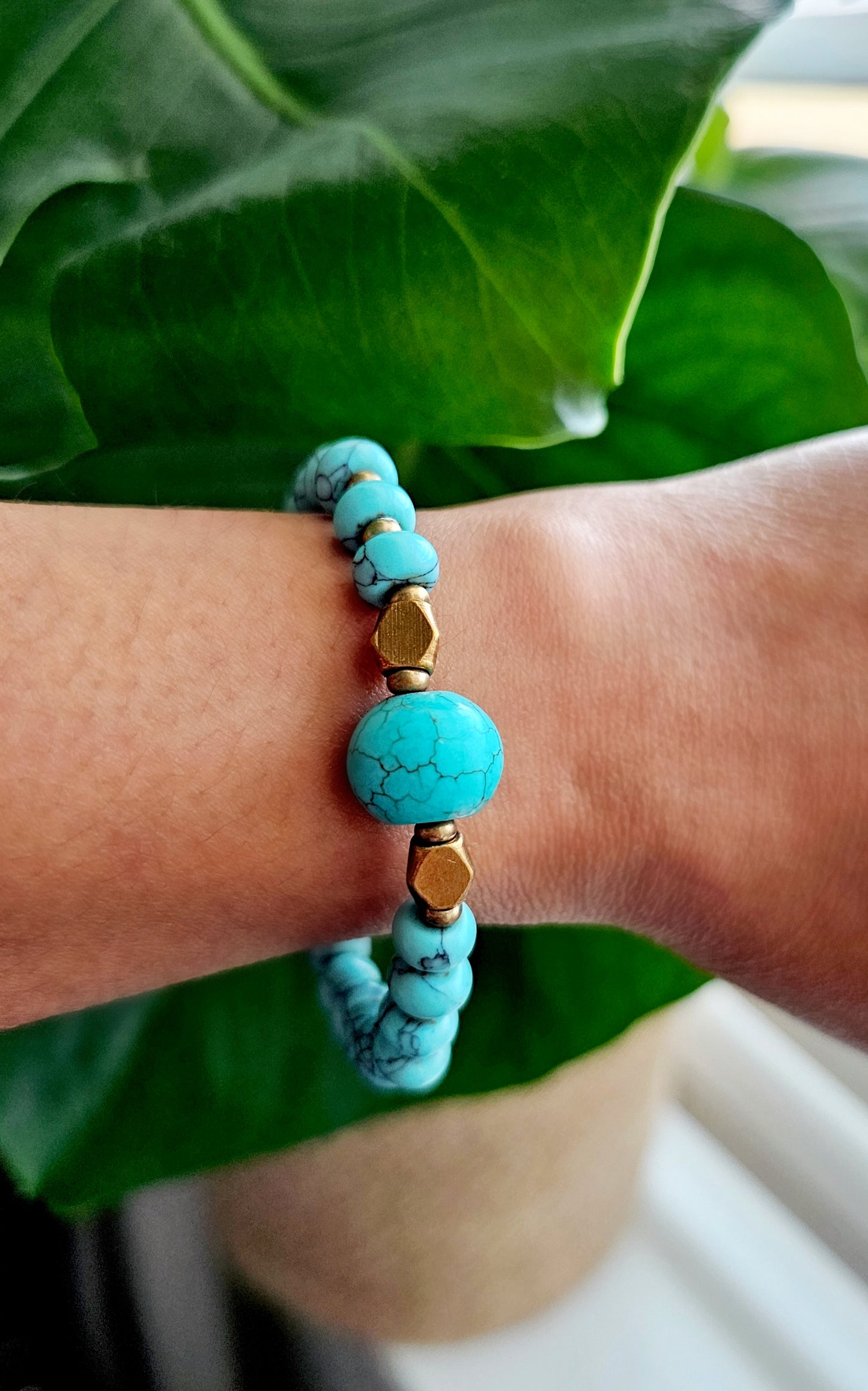 Blue Turquoise Luck & Healing Bracelet