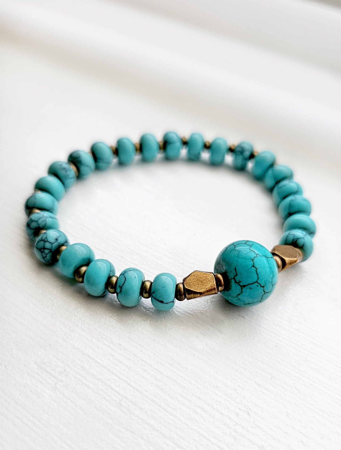 Blue Turquoise Luck & Healing Bracelet